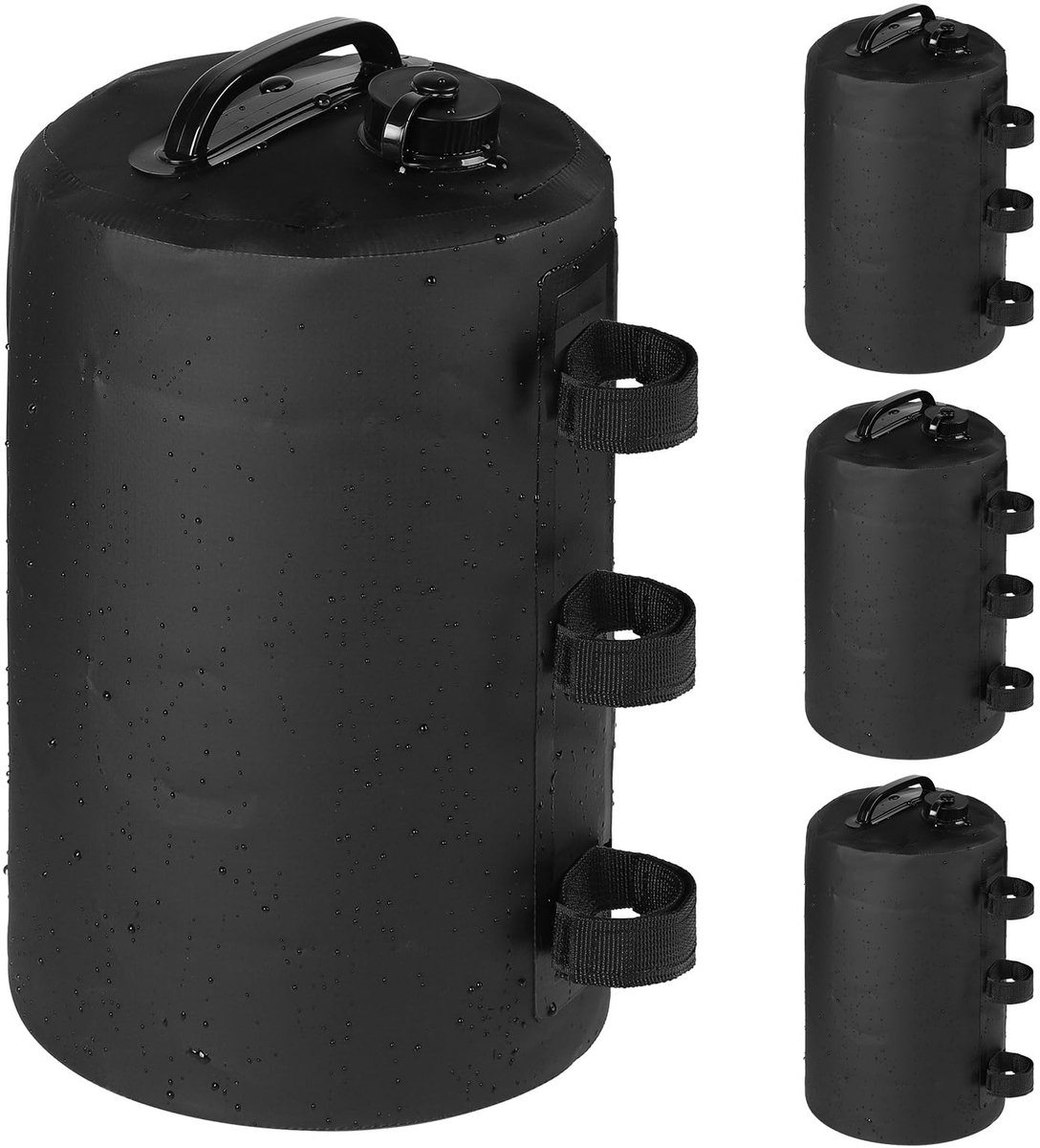 Dailygoods - Set van 4 Tuinpaviljoen Gewichten van PVC 500D met Terugslagklep