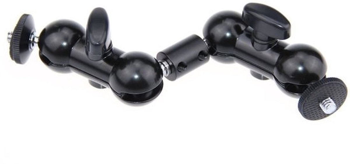 Scharnierende Magic Arm Mount - 360 graden draaibaar - Geschikt voor camera en monitor - Verstelbaar - LED-verlichting - Stevig en duurzaam
