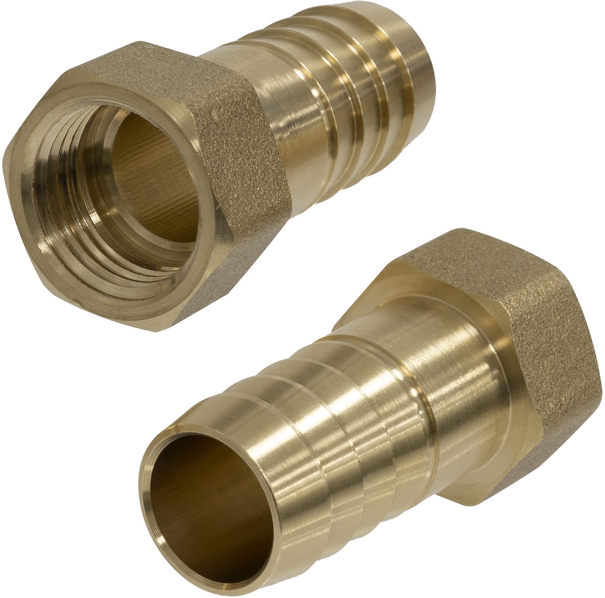 Dailygoods - Set van 2 1/2" Fluitvormige Fittingen voor Ø20 mm Buizen - Voor Gemakkelijke Aansluitingen