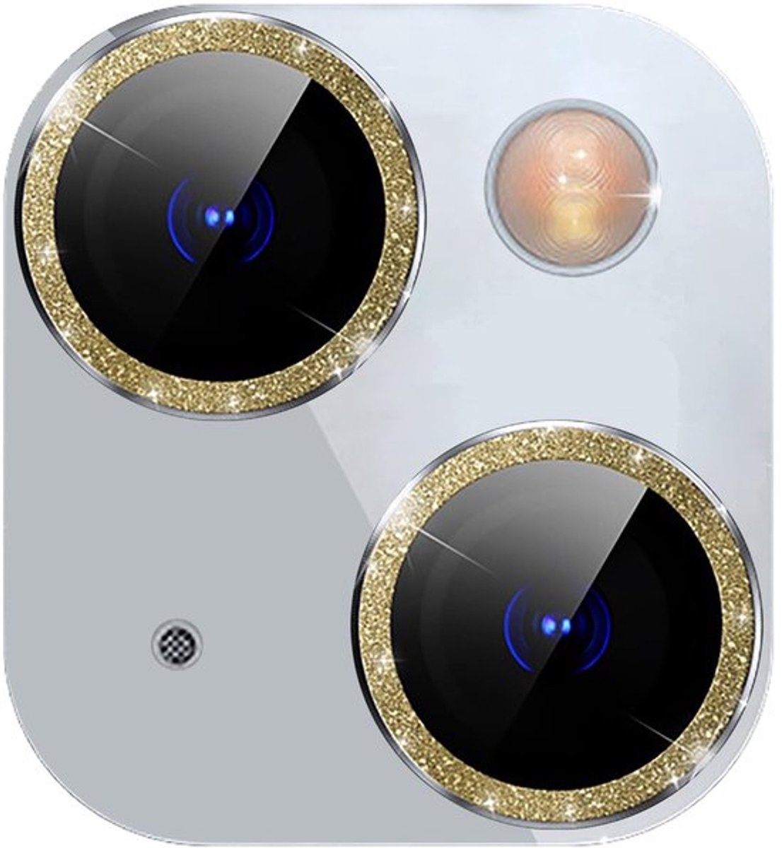 - Camerabeschermer - iPhone 13 - Glanzend en krasbestendig - Goud - 360° camerabescherming - Geschikt voor iPhone 13 en iPhone 13 mini