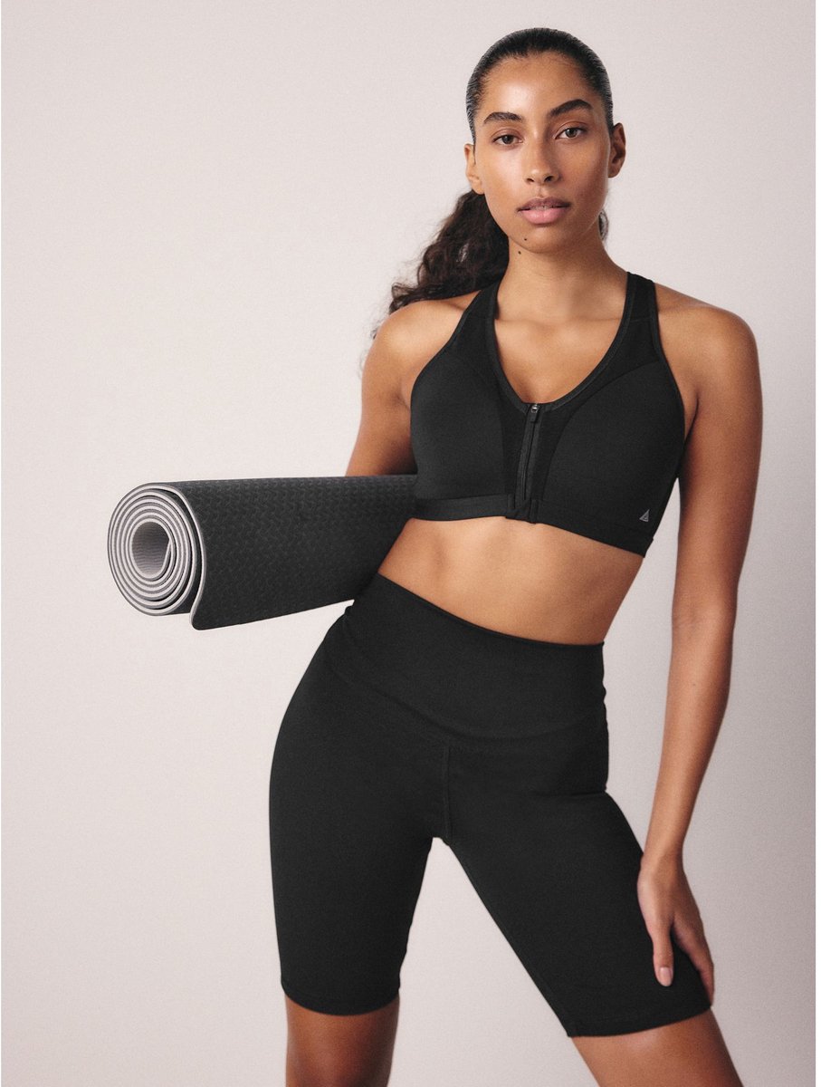 Next - Dames - Sports Dry Tech buikcorrigerende shorts - Zwart