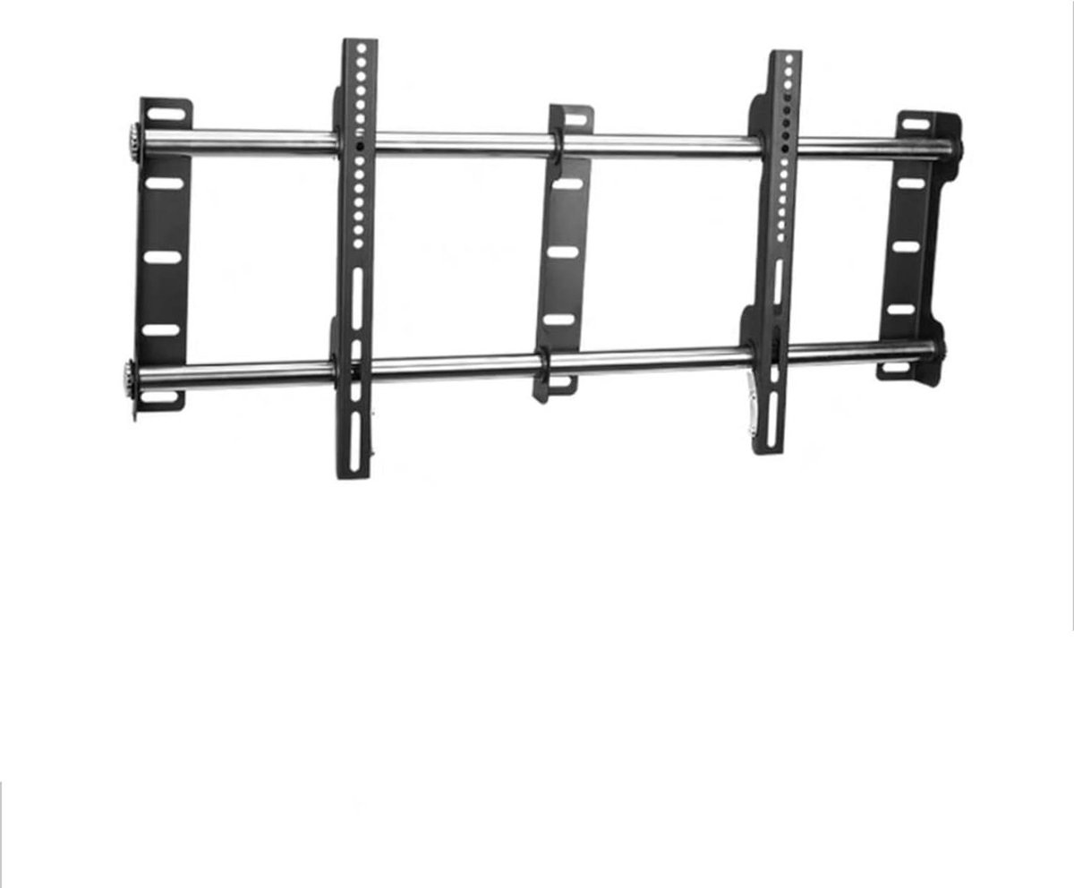 TV Muurbeugel - Monitorhouder Rek - TV Ophangen - Roestvrij Staal - Tot 75 inch - Zwart