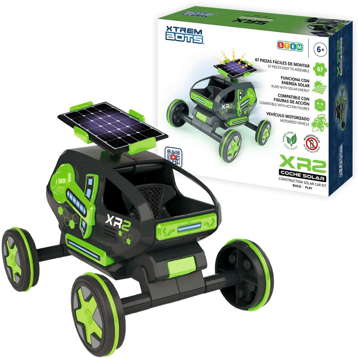 SnelShoppen - Xtrem Bots Zonneauto | Robot Speelgoed voor Kinderen 6 Jaar en Oudere | Bouwbare Zonne-Energie Auto Kit | Educatieve Robotica Set | STEM