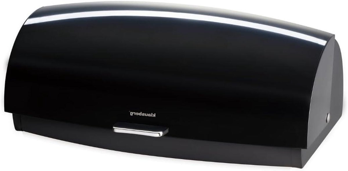 Broodtrommel - Broodkast Metaal - Brood Bewaren - Krasbestendig Deksel - 45 cm - Zwart