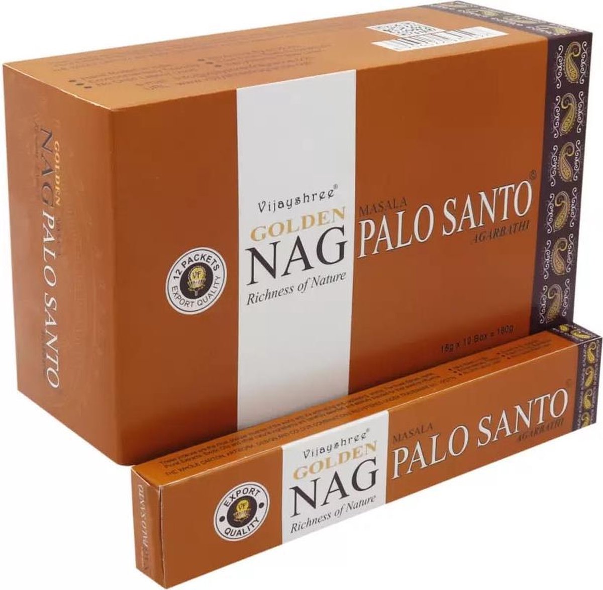 Wierookstokjes Nag Palo Santo (12 pakjes van 15 gram)