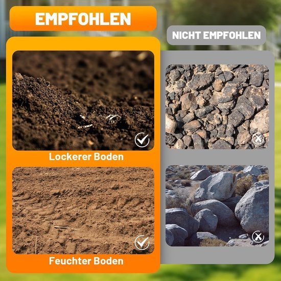 Handmatige Onkruidverdelger - Zwart - 100 cm - Stalen Klauwen met Tuinzak - Voor Tuinonderhoud — afbeelding 3