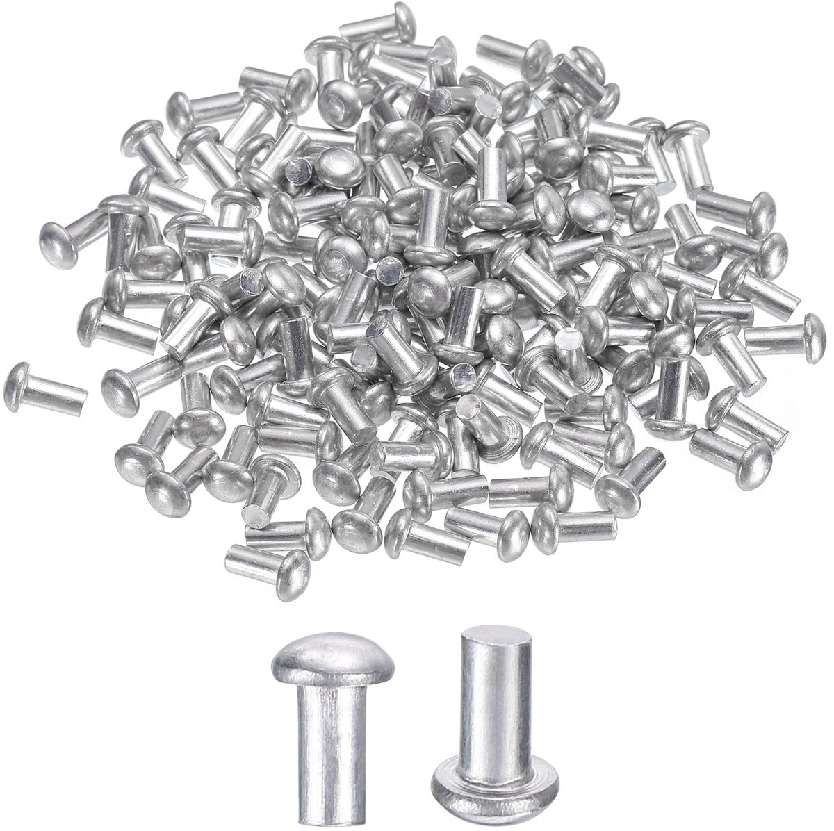 Aluminium Halfronde Nieten M3x6mm 150 Stuks