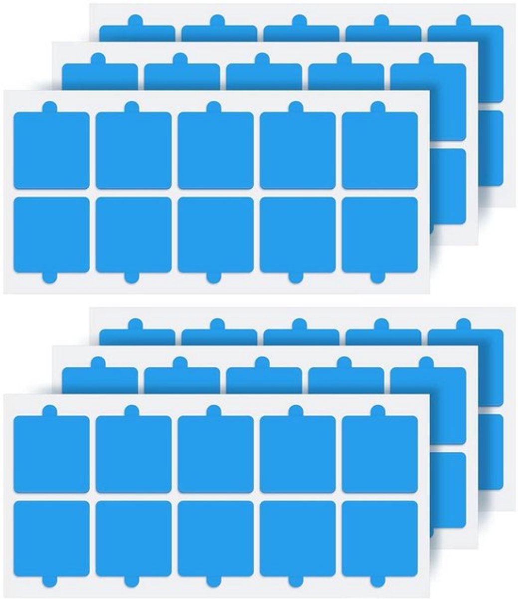 60 stuks Dubbelzijdige Zelfklevende Pads - Zware Montagetape - Transparant - Muur Akoestische Schuimpanelen - 1,4 inch Vierkanten