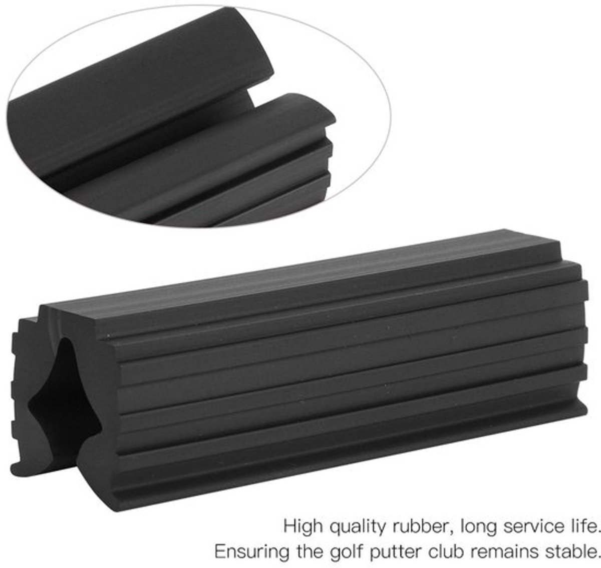 Golfputterklem - Rubbergreep - 8,8 cm - Stabiele Beugel - Schokbestendig - Ondersteuning voor de as - Golfclub
