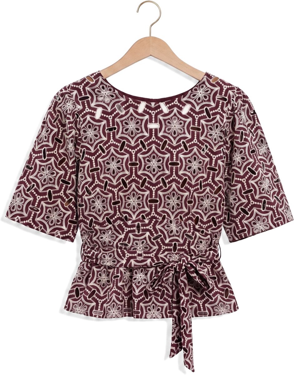 AAIKO Georgie Lace Co 542 Dames - Jurken - Bordeaux - Maat XXL