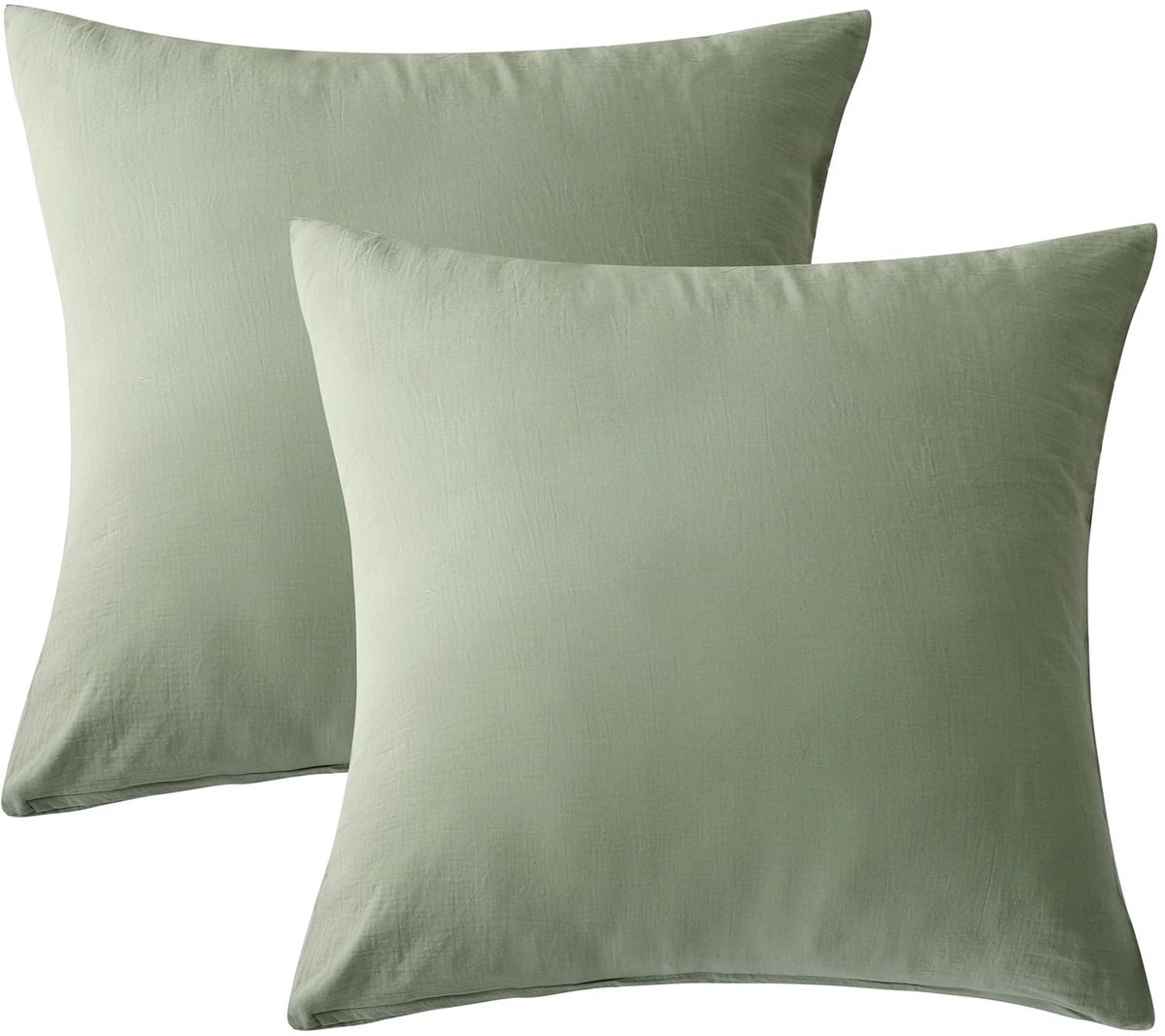 Kussenbezug van 100% katoen 30x30 cm met verborgen rits, lakritzgroen