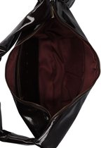Hvisk Bianca Glossy Structure Schoudertassen Dames - Bruin - Maat ONESIZE