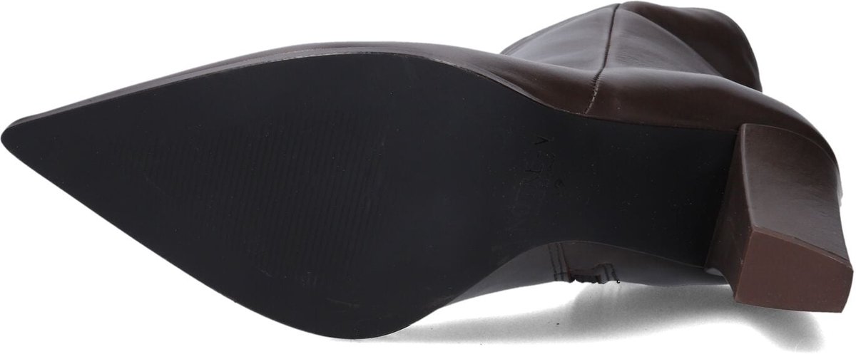 Notre-V 67139 Enkellaarsjes - Enkelboots met rits - Dames - Bruin - Maat 37