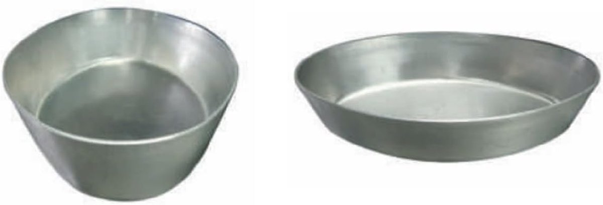 Ovale Bakvormen - Dessertvormen Gebak - Individuele Taarten Bakken - Aluminium Lichtgewicht - 10 x 65 x 2 cm - Zilver