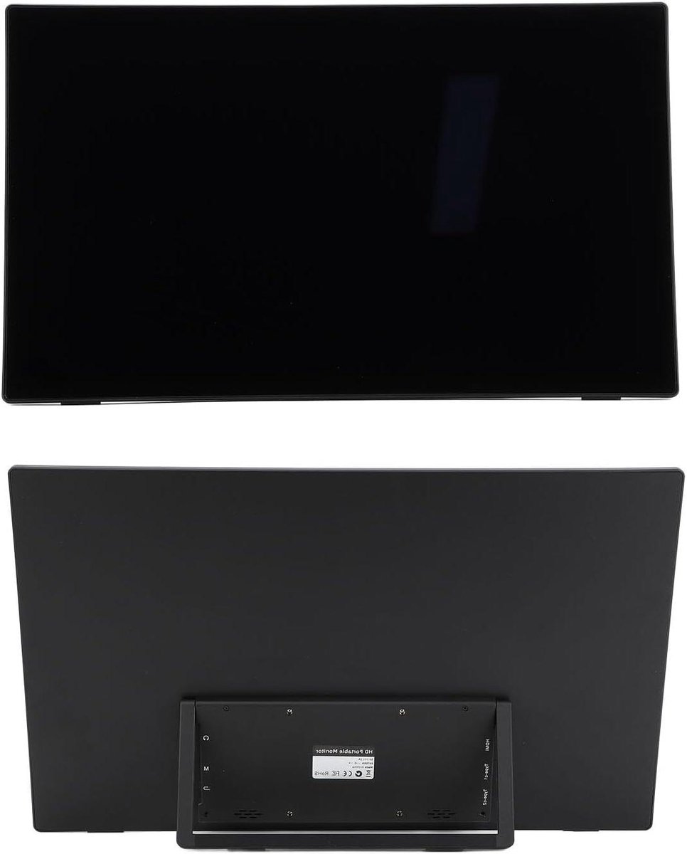Draagbaar Touchscreen - Secundair Beeldscherm Externe Monitor - Zakelijke Bijeenkomsten - Directe Type-C Verbinding - 185 Inch - Zilver