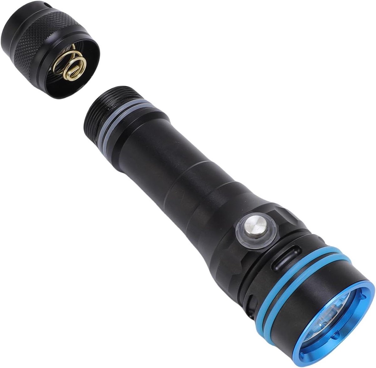 Duiklamp - Onderwaterlamp - Onderwater Verkenning - 3600 Lumen Helderheid - 17 cm - Zwart