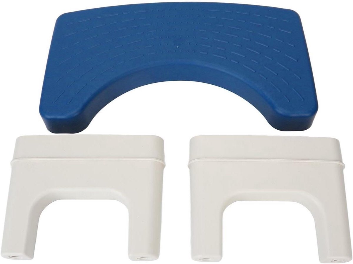 Toiletkruk - Opstapkruk Voetenbank - Betere Stoelgang - Verdikte Constructie - 42x24x7 cm - Blauw