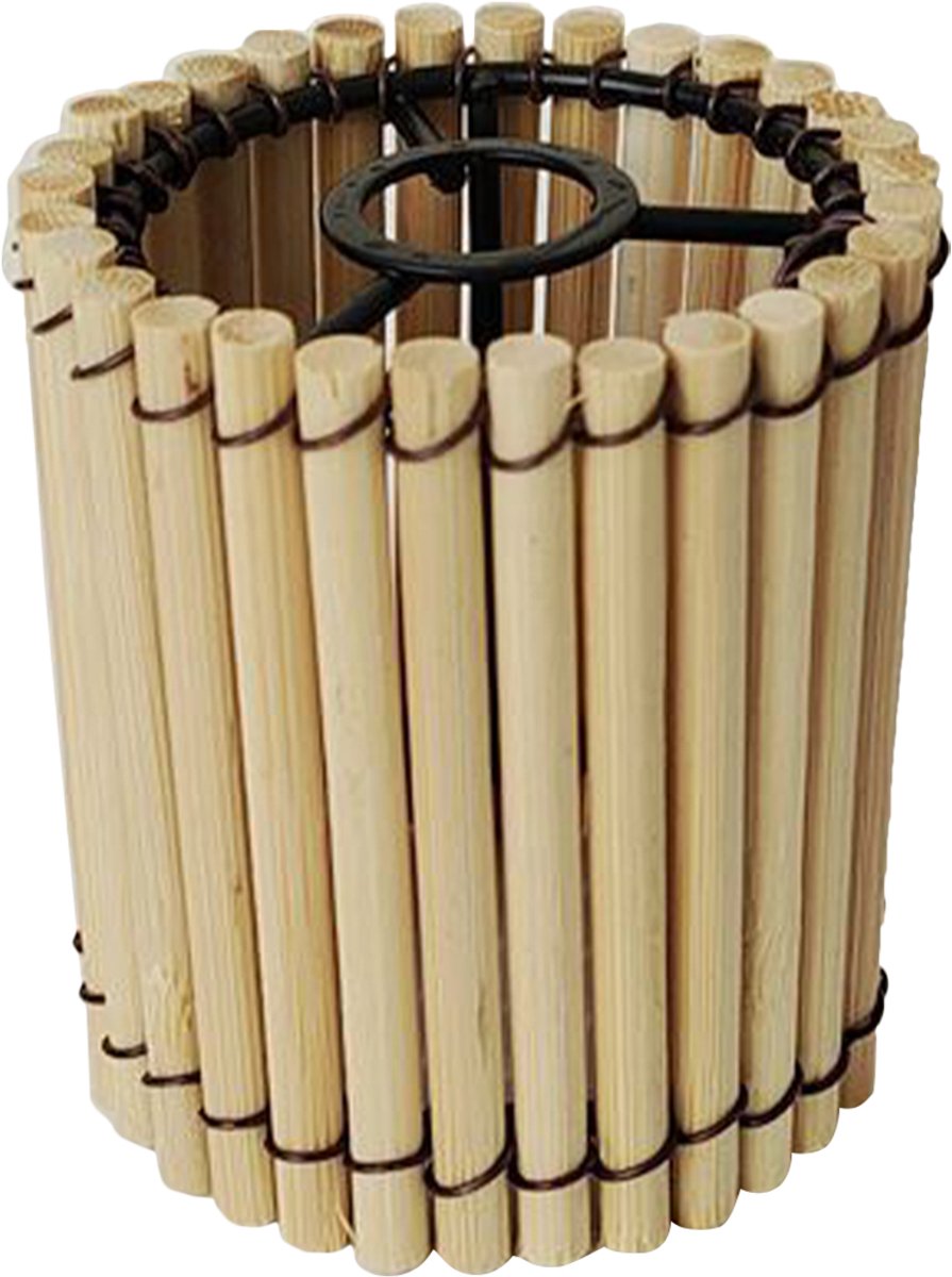 Handgemaakte lampenkap van bamboe en rotan - Mini kroonluchterkap