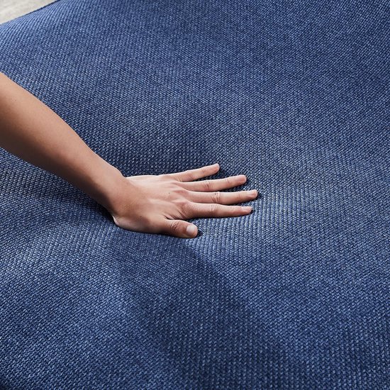Opblaasbare Ligstoel - Strandstoel Luchtbank - Outdoor Relaxen - Dubbelwandig Textieloppervlak - 123 x 110 x 68 cm - Blauw — afbeelding 4