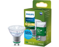 Philips Ultra Efficient LED spot - 50W - GU10 - Warmwit licht