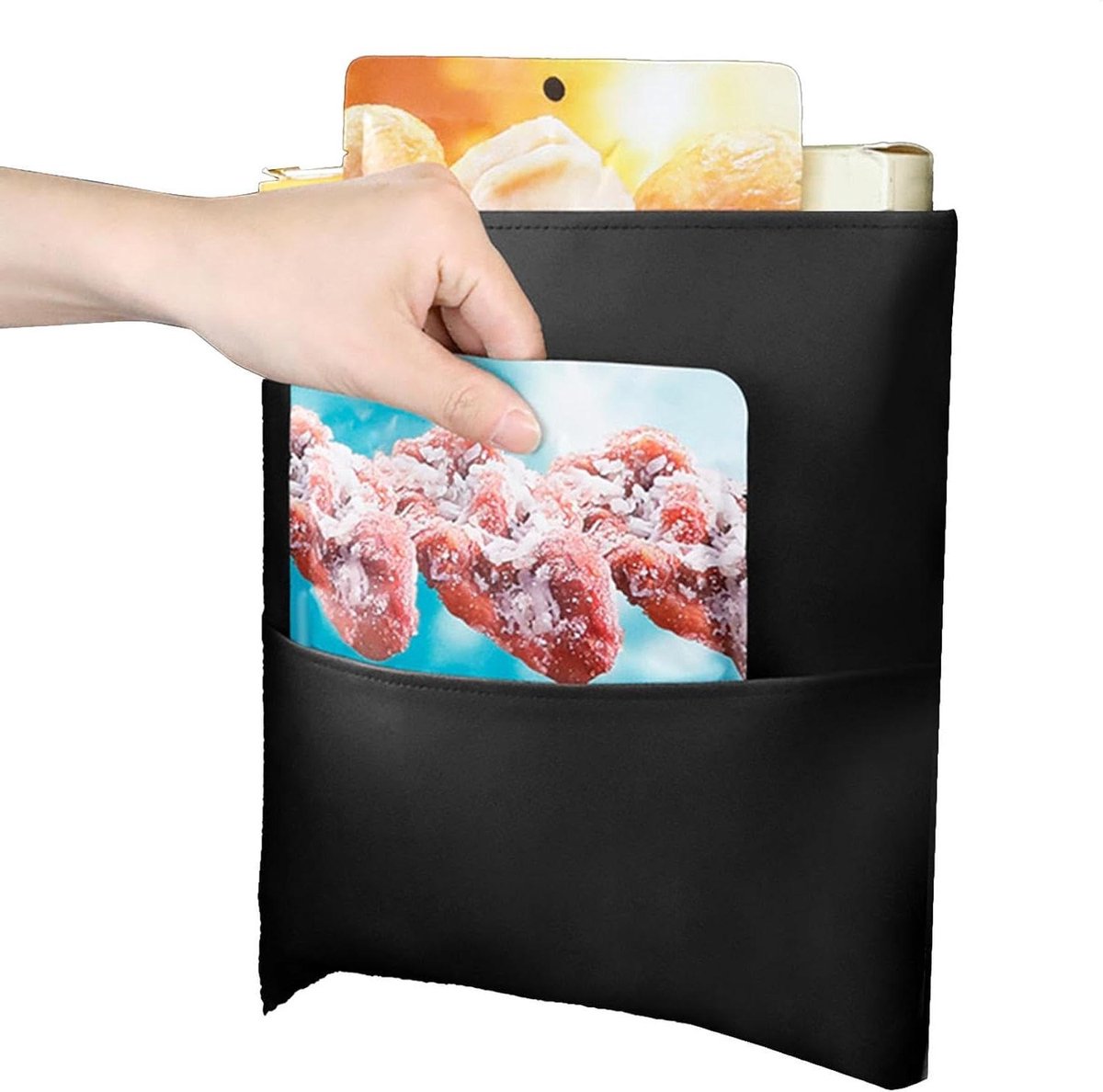 Autohouder Portemonnee - Opbergtas Auto - Auto Organiseren - Kinderen Barrière - 29x32cm - Zwart