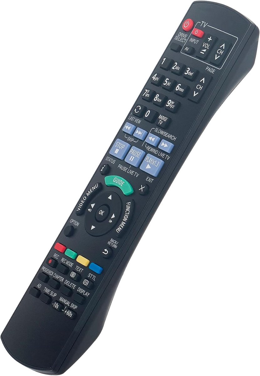 Afstandsbediening - Afstandsbediening Vervangen - DVD Speler Bediening - Infrarood Connectiviteit - 21.5 cm - Zwart