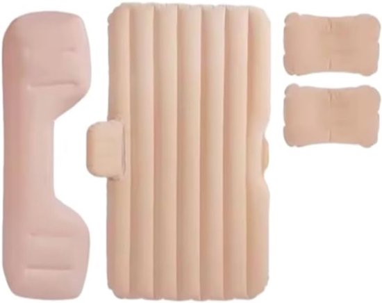Luchtmatras Auto - Reisbed Kinderen - Comfortabel Reizen - Verdikte Randen - One Size - Grijs — afbeelding 3