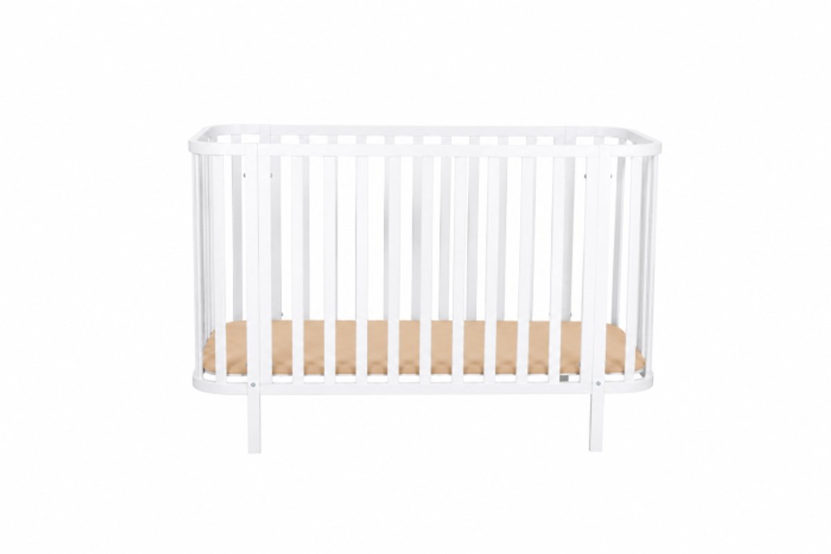Born Lucky Florida - Babybed 60x120 cm - Verstelbare Bodem - Wit – foto 5