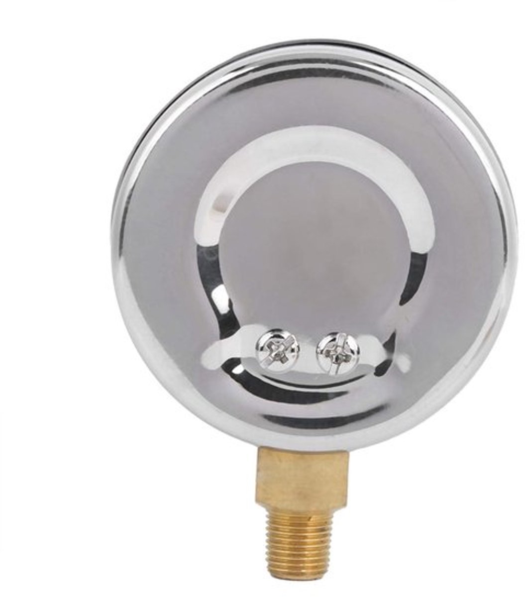 Manometer Nauwkeurig - Vacuümdruk Tester - 0-14psi - G1/4in Connector - 304 Roestvrij Staal - 63 mm Buitendiameter - Drukmeter