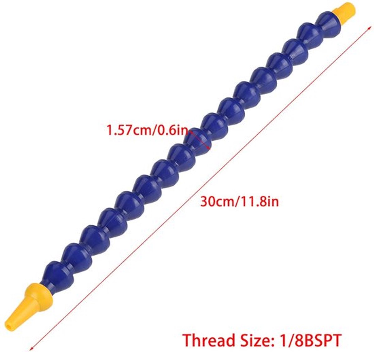 Koelvloeistofslang 10st - Flexibele Slangen - Verstelbare Slang - 1/8 BSPT Draad - 30 cm - Duurzaam Materiaal