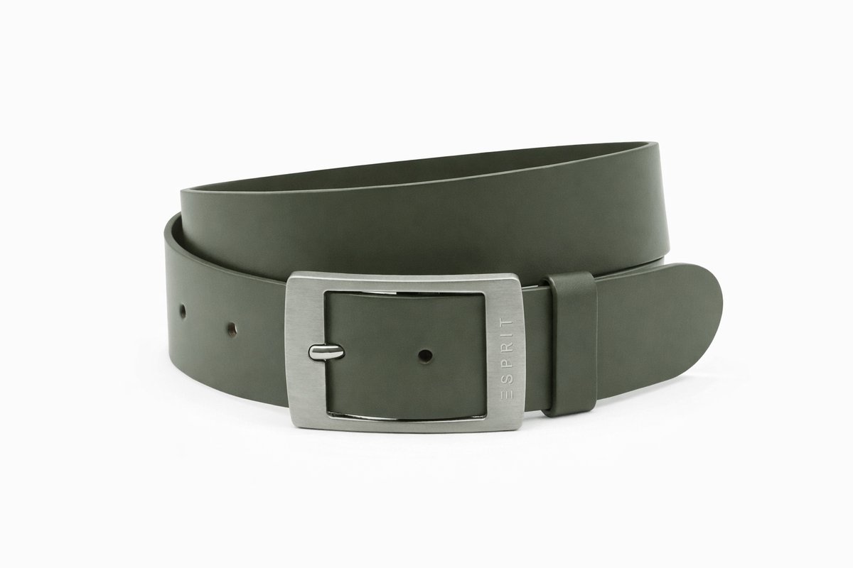 Dames riem groen - Leren jeans riem 4cm Esprit - Leer - Jeans riem - Casual - Maat