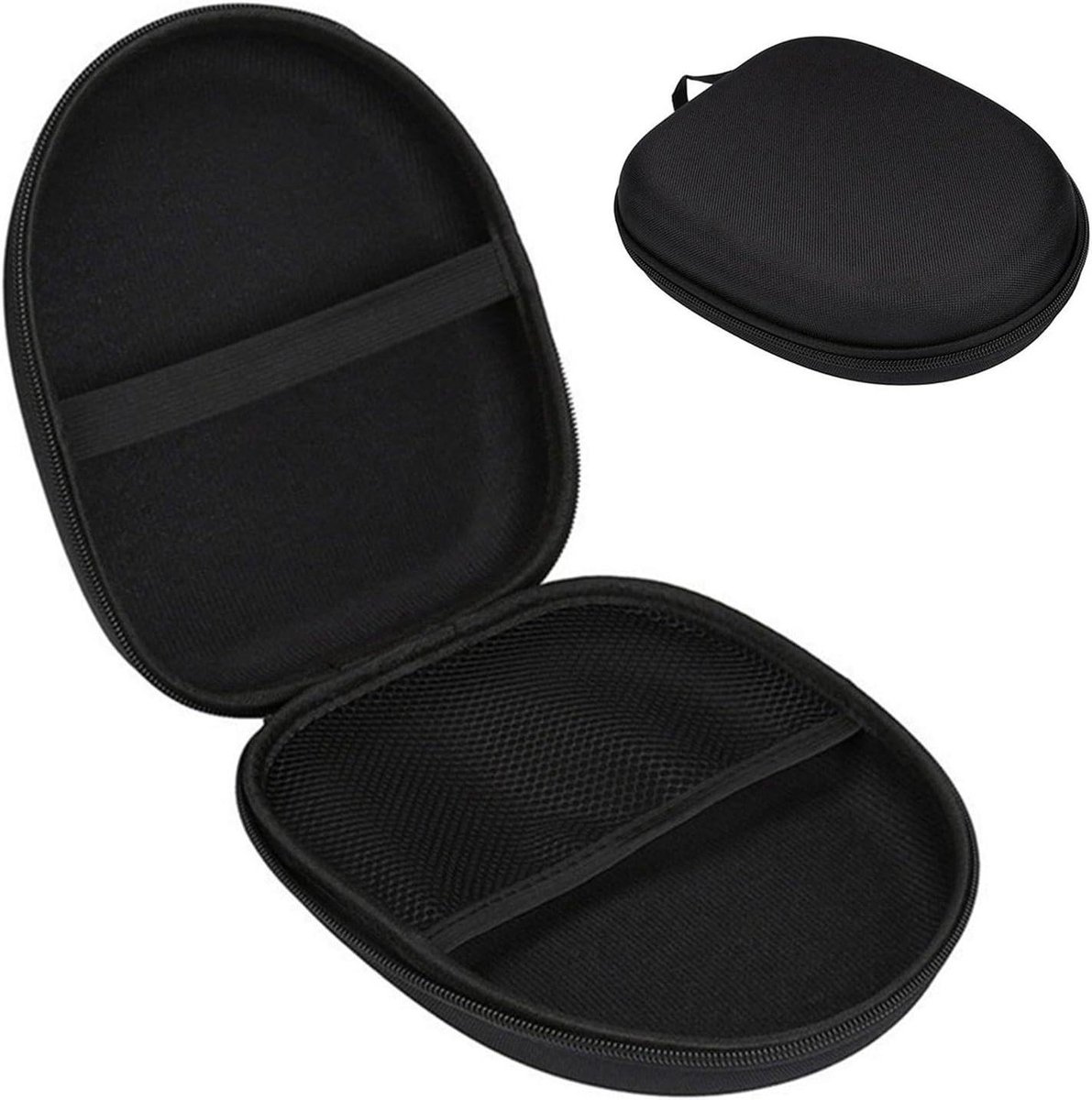 Hoofdtelefoon Reishoes - Oortelefoon Opbergdoos - Veilige Opslag - Waterdicht en Stofvrij - 22.7 x 21.2 x 6.3 cm - Zwart