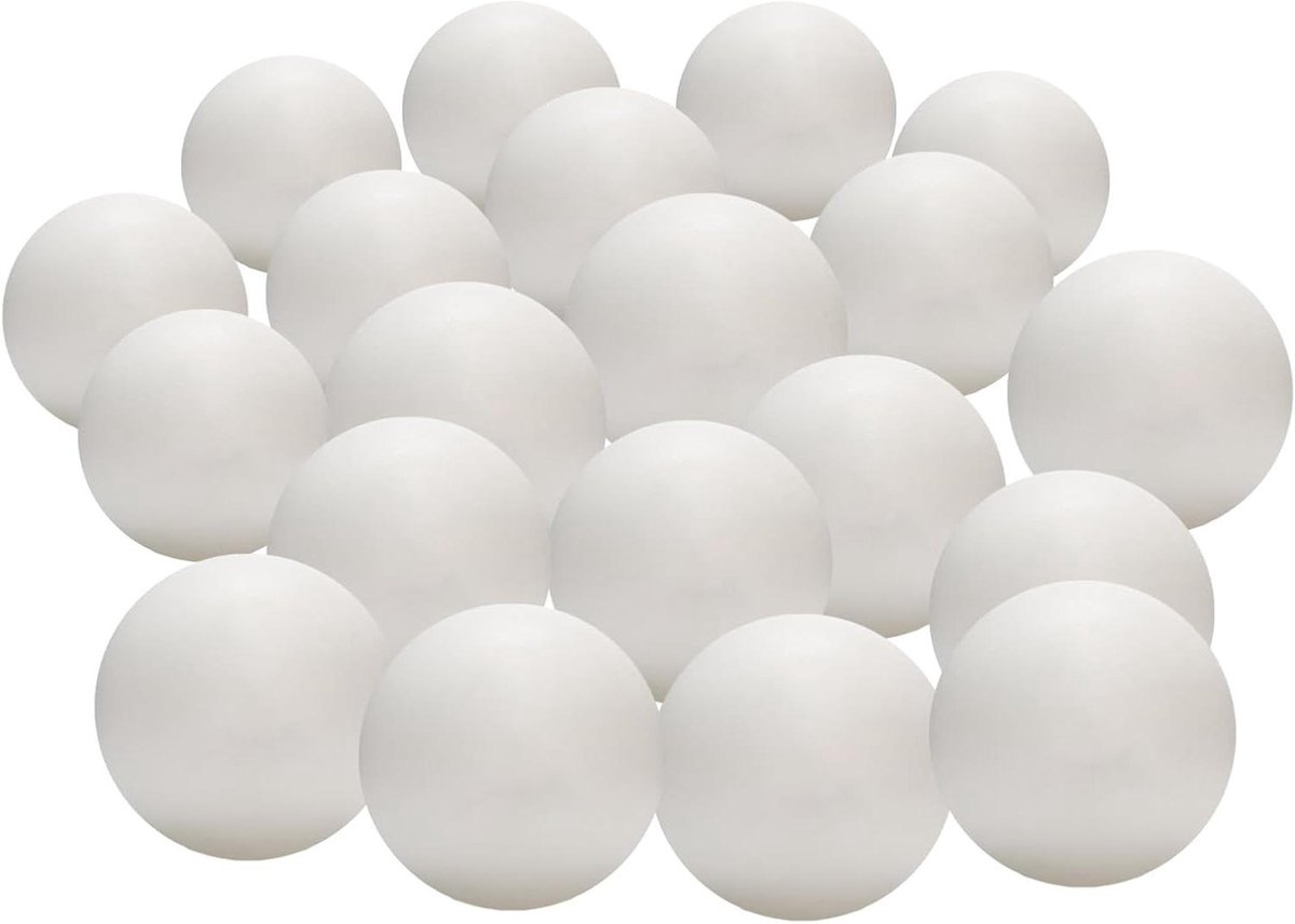 Tafeltennisballen - Trainingsballen Pingpong - Tafeltennis Spelen - Duurzaam ABS Materiaal - 100 stuks - Wit