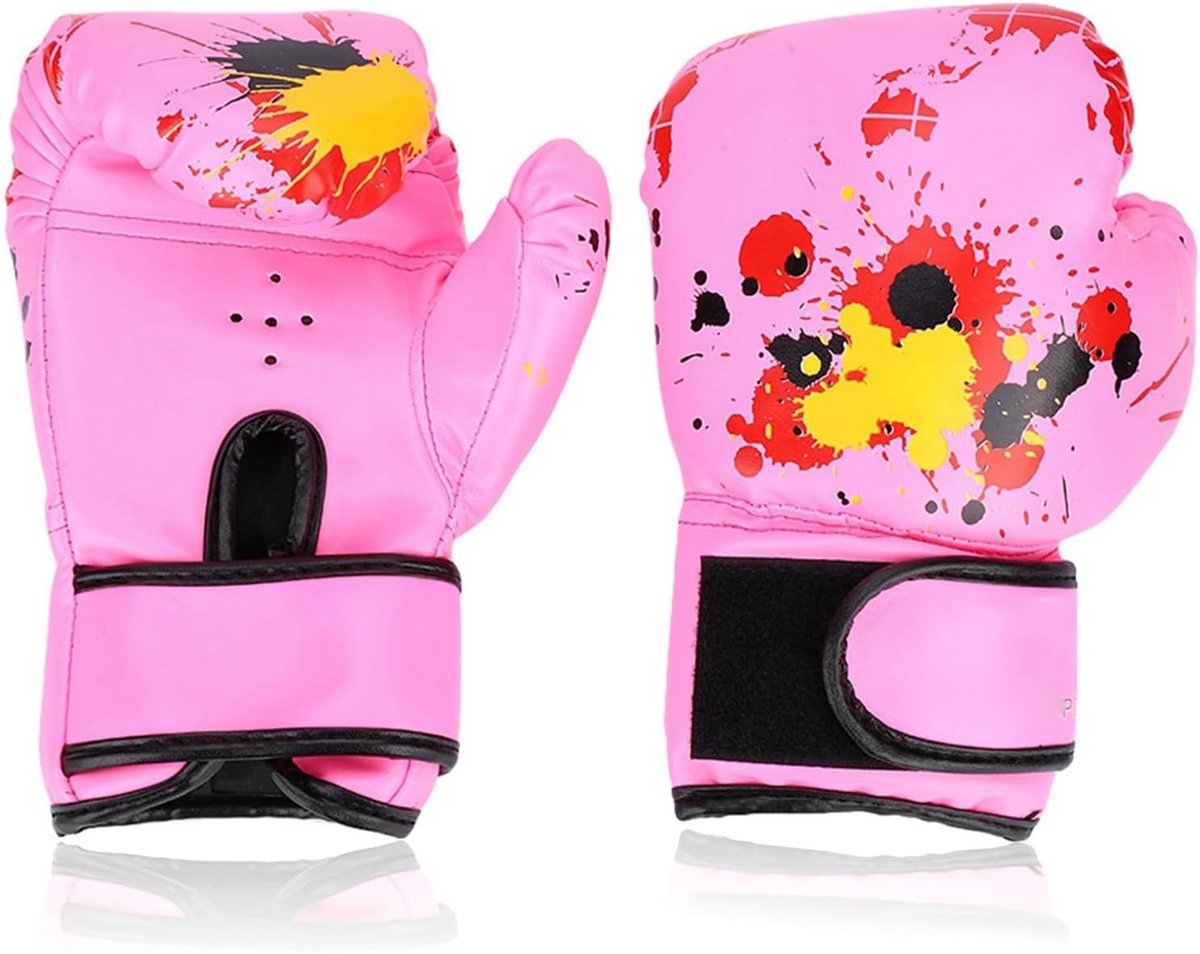 Boxhandschoenen voor Kinderen van PU Leer, Ideaal voor Jongens en Meisjes van 2-11 Jaar, Perfect voor Training en Sparren
