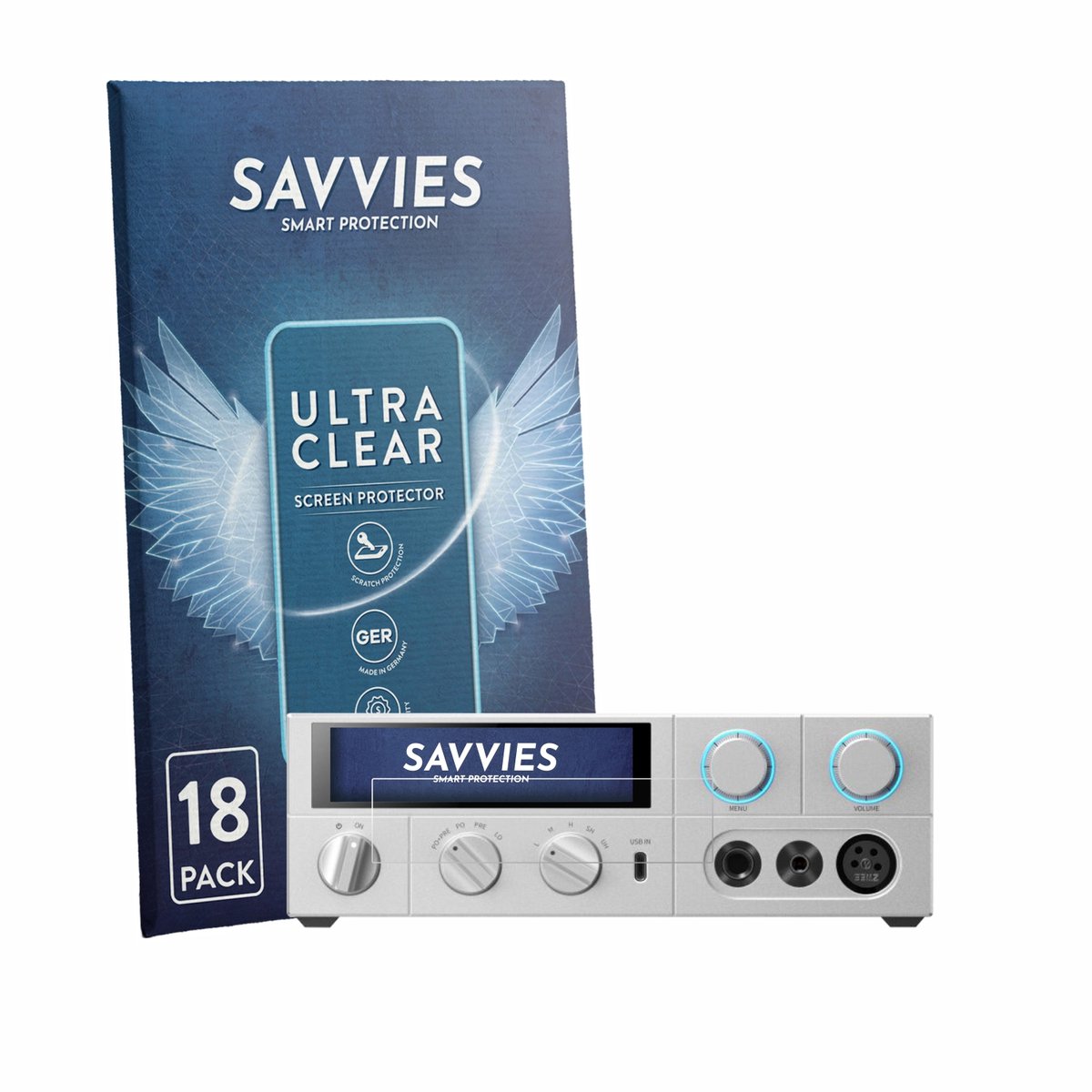 Savvies - Screenprotector voor FiiO K15 - Folie Beschermfolie transparant 18 Stuks