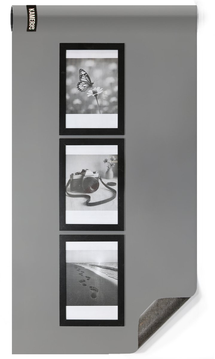 Magneetbehang - Luxe Grijs Soft - 50x250cm - Kamer26