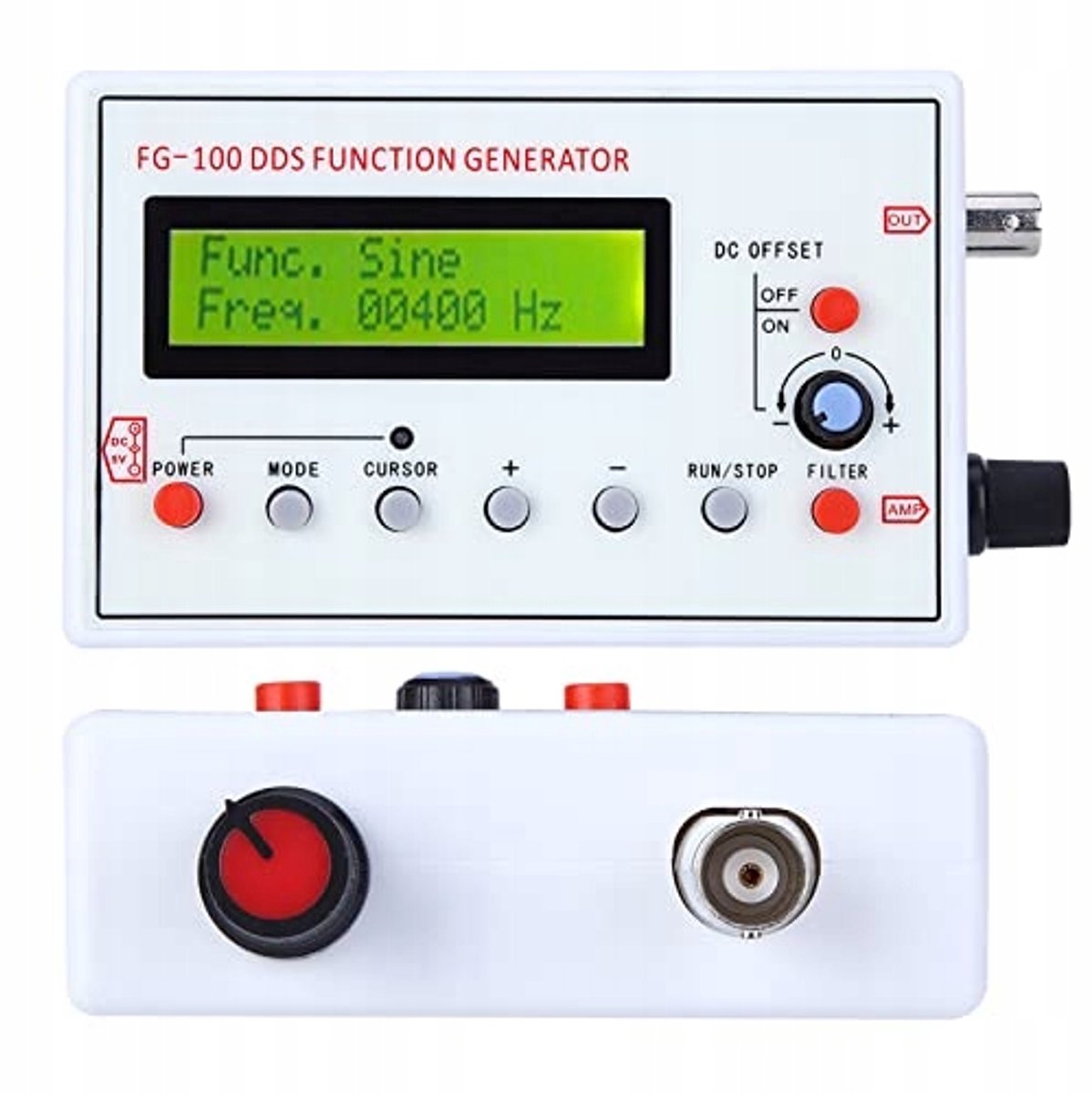 Rosfix Functiegenerator DDS FG-100 - Hoge Precisie 1Hz–500kHz - ±10 Vpp, 50 Ω, 1 Hz Resolutie