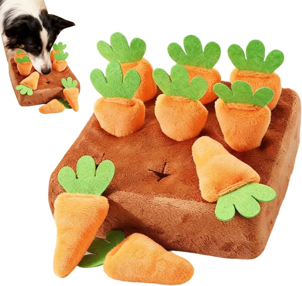 Interactieve Puzzelmat Hond - Snuffelmat Puppy - Mentale Stimulatie - Bevordert Natuurlijk Jachtgedrag - 15 cm - Meerdere Kleuren