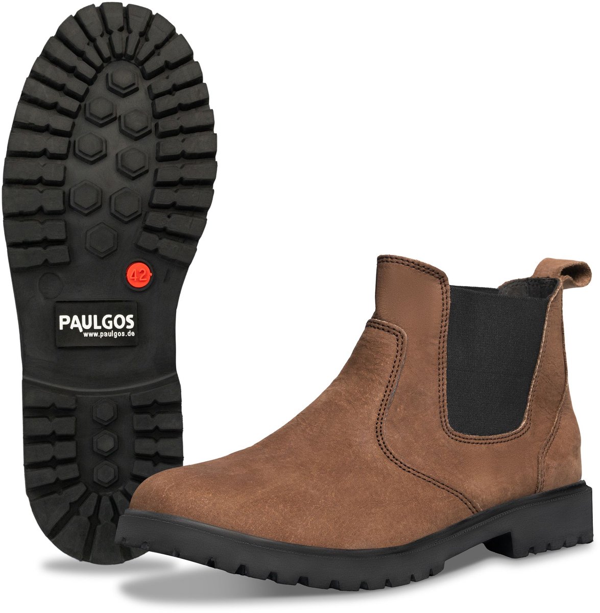 PAULGOS Chelsea-boots voor heren van echt leer – Maten 39–47, verkrijgbaar in 3 kleuren