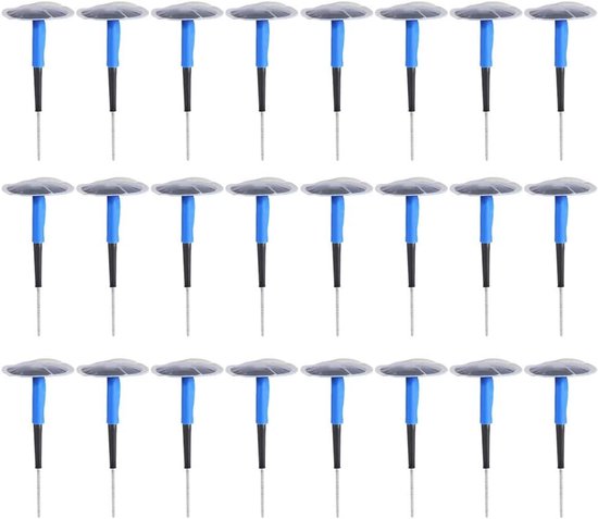 Bandenreparatieset Paddestoel - Band Plakset - Band Herstellen - Universeel Toepasbaar - 24 Stuks 60mm - Blauw — afbeelding 4