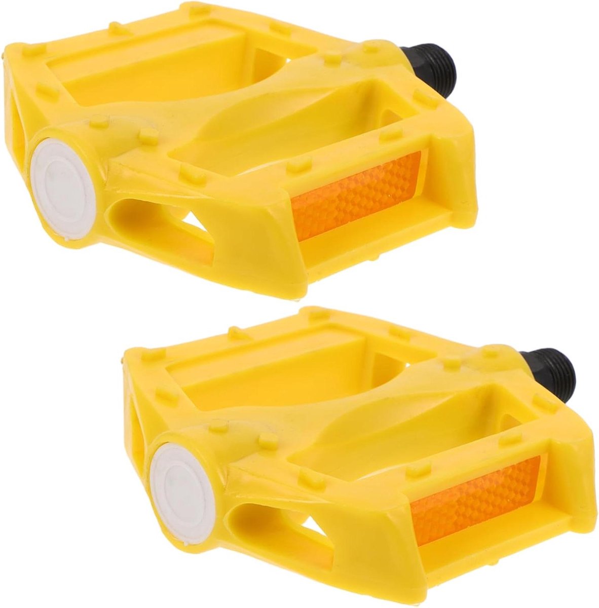 Kinderfietspedalen - Fietsaccessoires Kinderen - Veilig Fietsen - Antislip Groeven - 4.13x3.14x0.79in - Geel