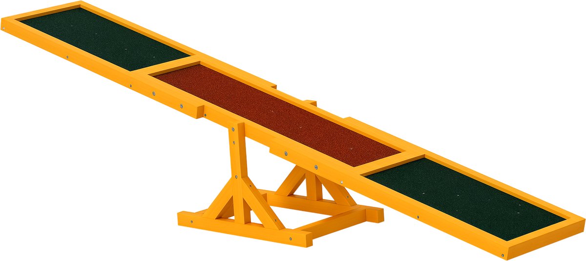 Hondenwip voor behendigheidstraining - antislip - draagvermogen tot 50 kg - 180 x 30 x 30 cm