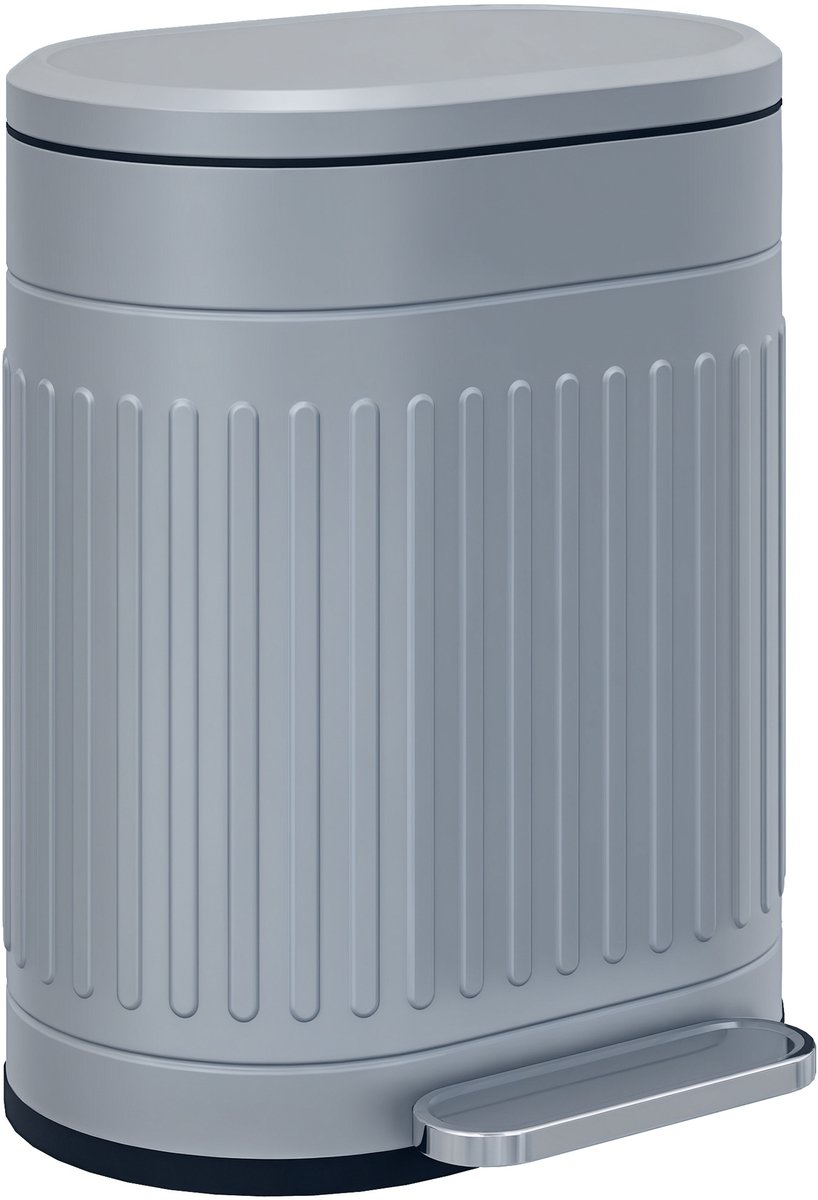 Pedaalemmer van 20 liter met deksel - uitneembare binnenemmer - softclose - functie - 36 - 5 x 31 - 2 x 45 cm - grijs