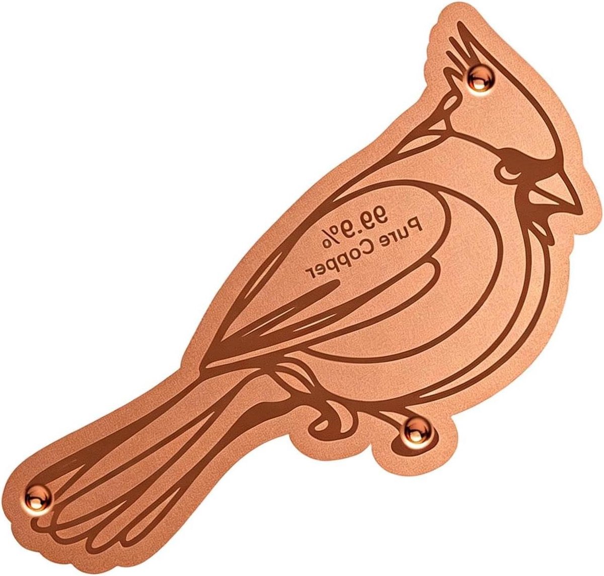 Koperen Schijf Vogelbad - Reinigingsschijf Koper - Hygiënisch Baden Vogels - Versterkte Driepuntssteun - 12 x 0.1 x 12 cm