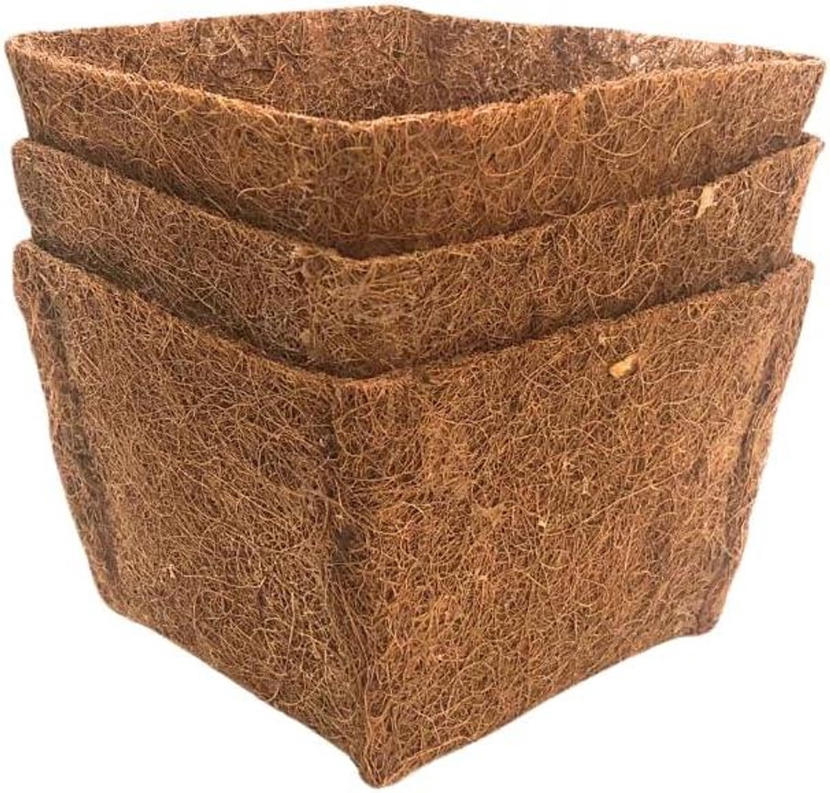 Plantenmanden Vijver - Waterplant Potten - Vijverbeplanting Organiseren - Stabiele Kunststof Constructie - 18 x 18 x 12 cm - Grijs
