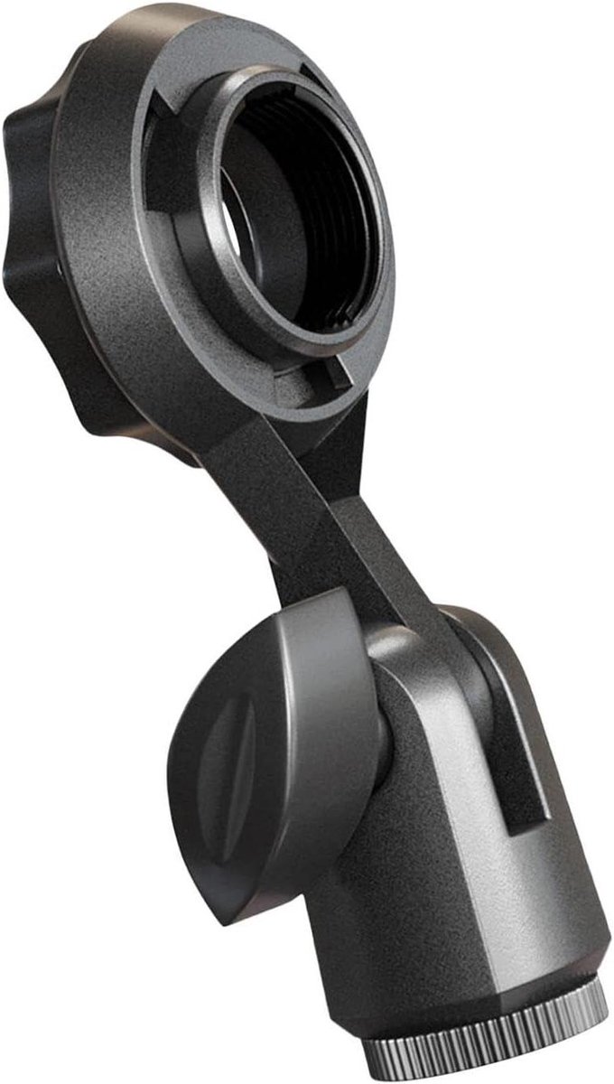 Microfoon Standaard - Microfoonhouder Bureauclip - Streaming Opnemen - Antislip Basis - 10x4x4 cm - Zwart