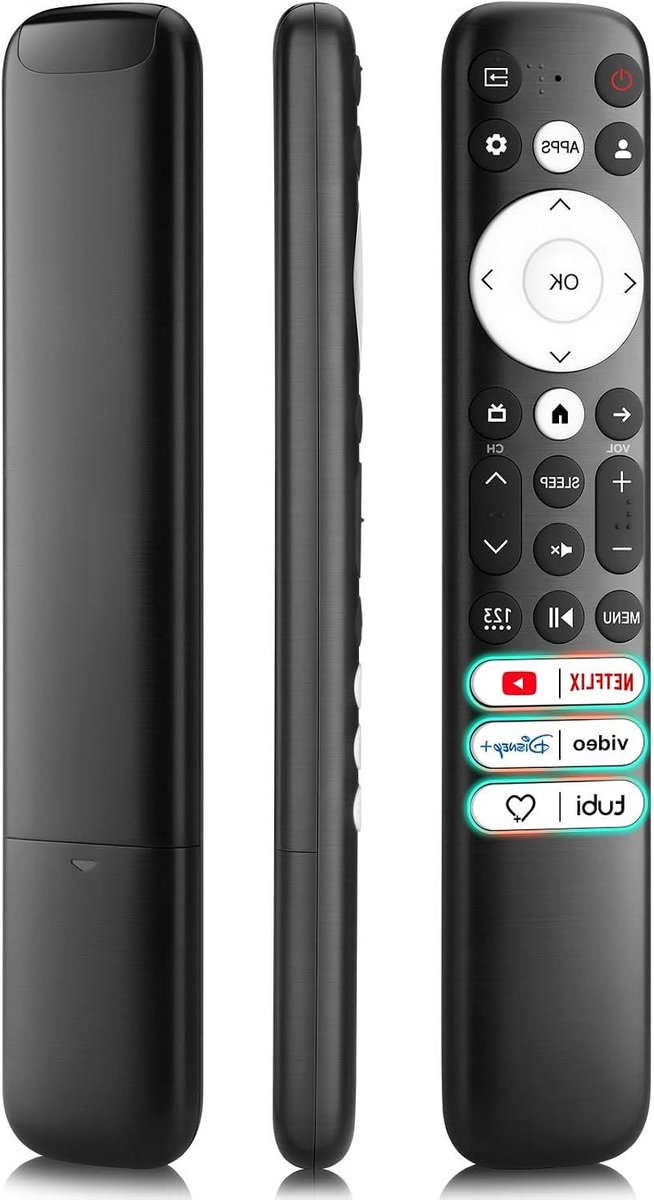TV Afstandsbediening - Universele Bediening - Smart TV Bediening - Geen Installatie Nodig - 21 x 4 cm - Zwart