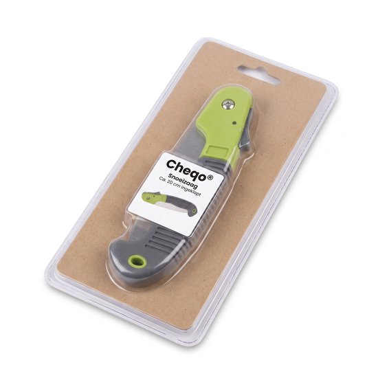 Cheqo® Takkenzaag Opvouwbaar - Snoeizaag Inklapbaar - Vouwzaag - Klapzaag - Handzaag - Boomzaag - Houtzaag - Tuinzaag - Zakzaag - Tuingereedschap voor Snoeien - voor Takken en Struiken - voor de Tuin - Kampeerzaag - Survival Zaag - Zaag van Cheqo — afbeelding 3
