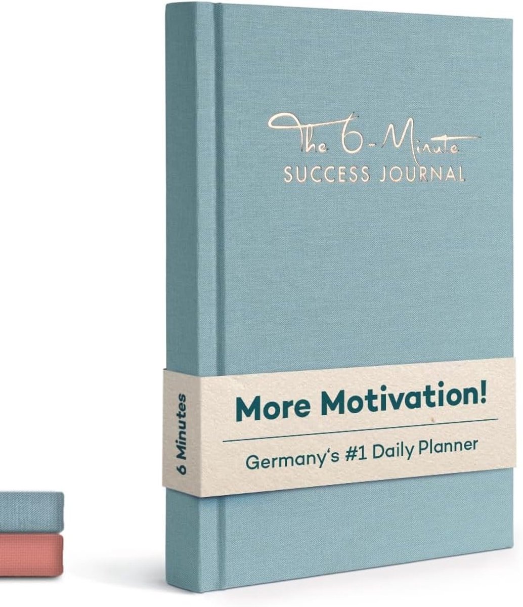 Succesplanner - Blauw - Mindfulness Dagboek voor Doelen Bereiken - Duurzaam Zelfzorgdagboek voor Focus en Motivatie