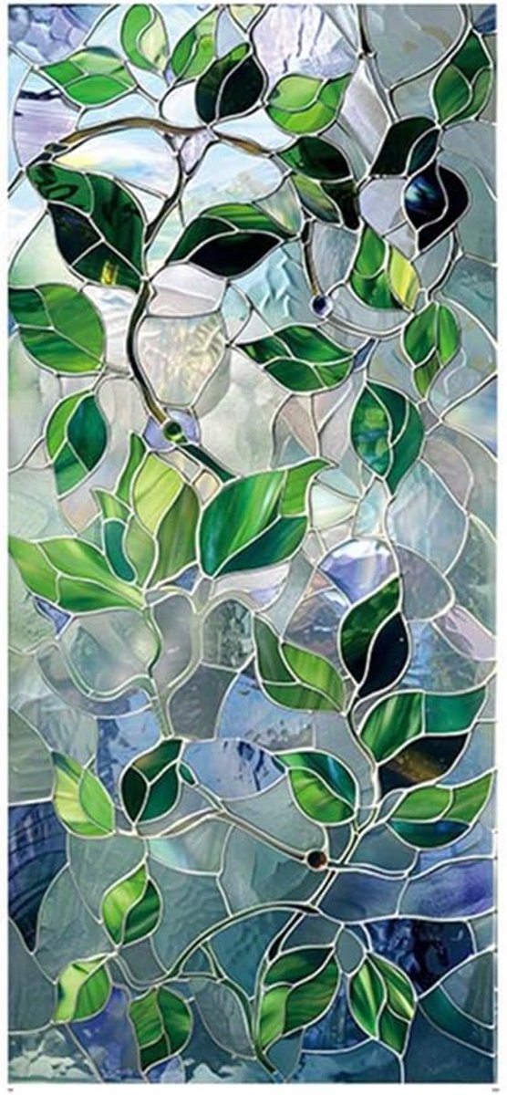2 Transparante statische glasfolies (39,4 x 17,7 inch) — Statisch hechtende privacyfolie voor glas, geschikt voor interieurdecoratie in woonkamers, badkamers en kantoren